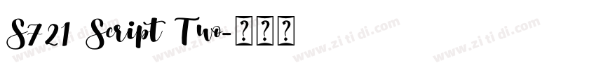 S721 Script Two字体转换 S721 Script Two字体转换